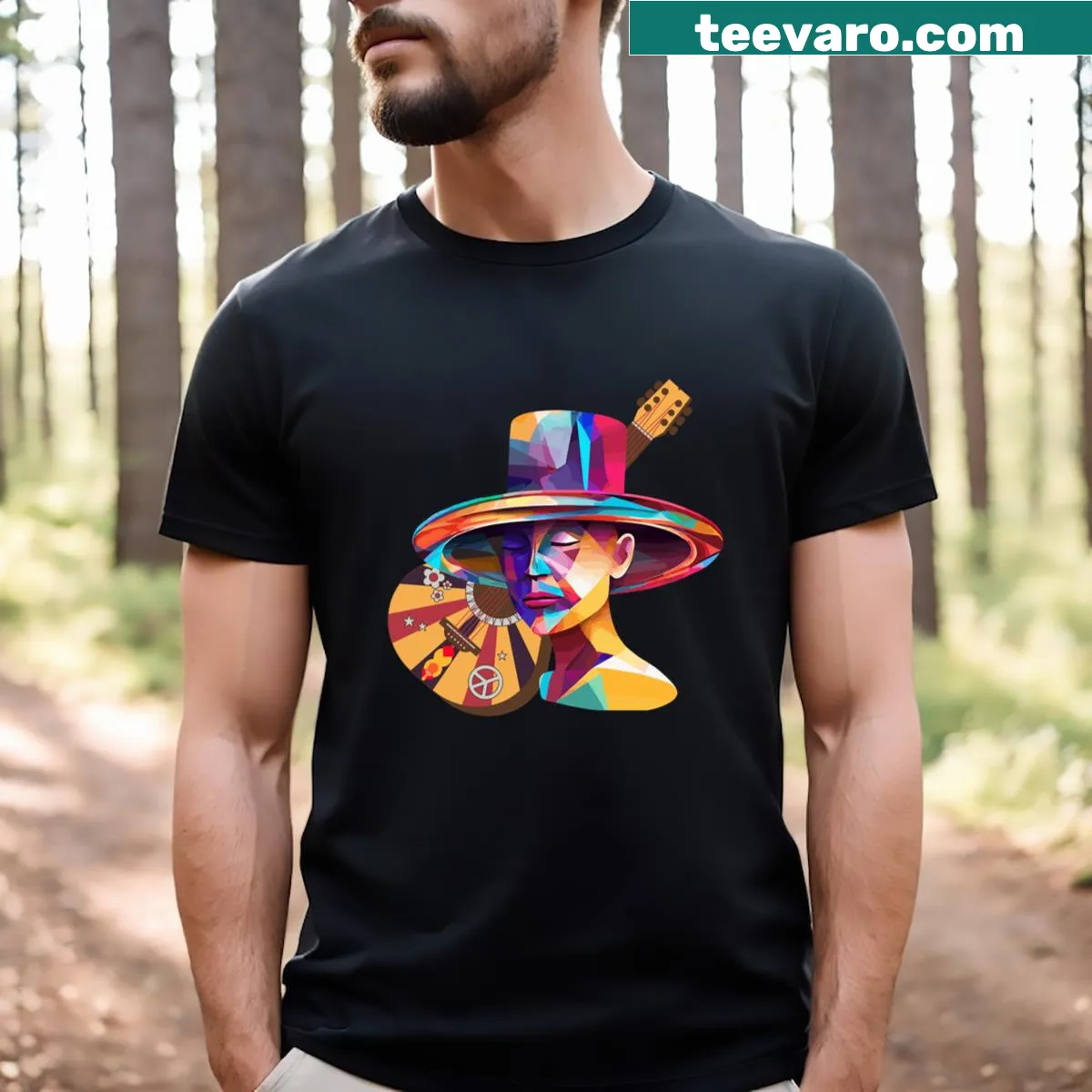 Festive t-shirt for Cinco de Mayo with fun illustrations — on a men's t-shirt