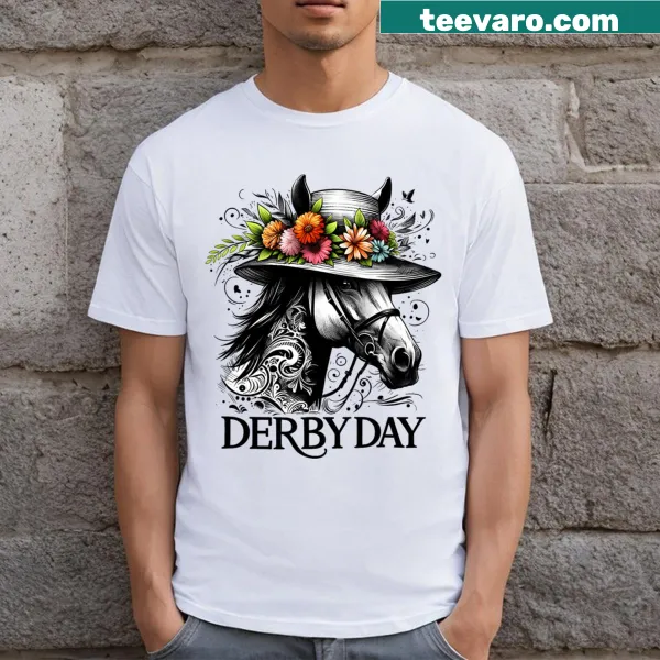 Playful T-shirt celebrating the 150th Derby Day with a unique design