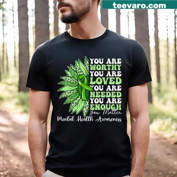 T-shirt with 'Support Warrior' motivational text