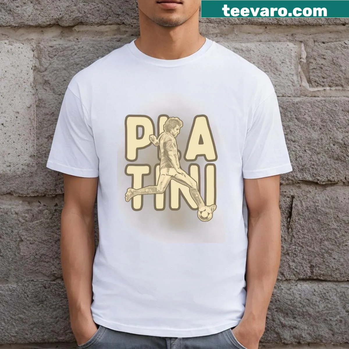 Bold letter 'M' in a minimalist design — on a men's t-shirt