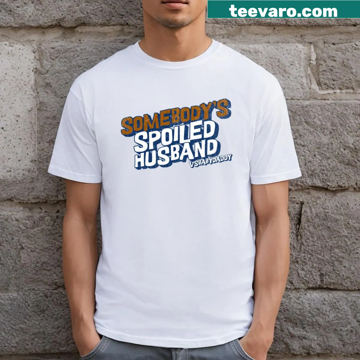 Sentimental T-shirt for husbands celebrating love and support — on a men's t-shirt