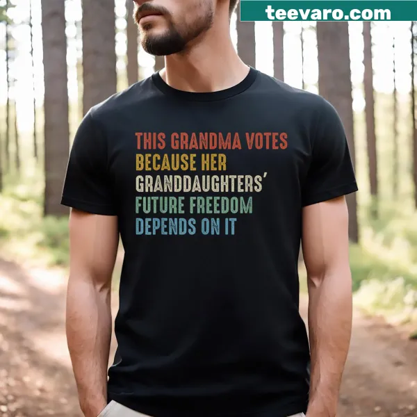 T-shirt with a message about voting and family values