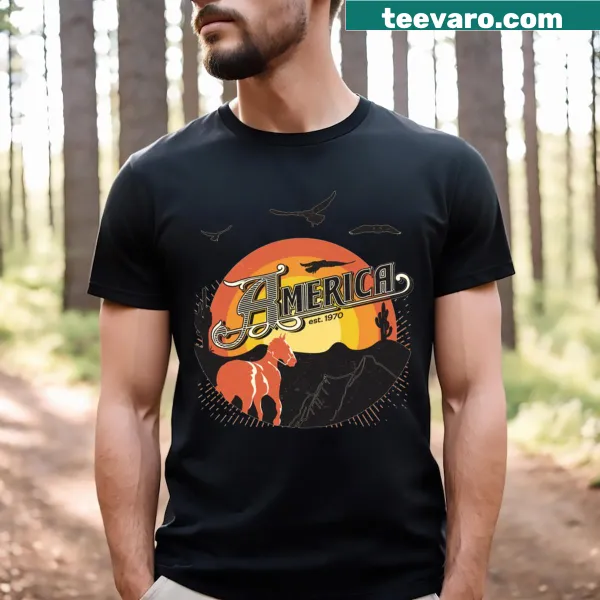Band-themed t-shirt featuring classic imagery of America