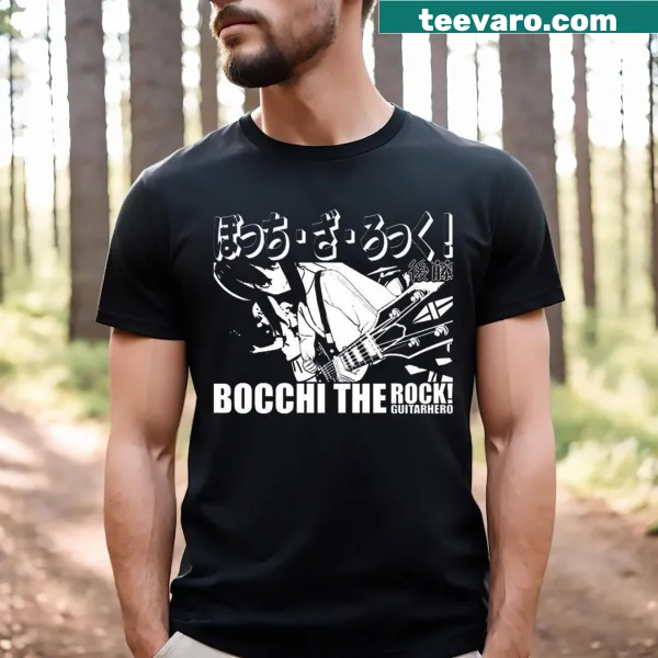 T-shirt featuring Kessoku Band design from Bocchi The Rock!