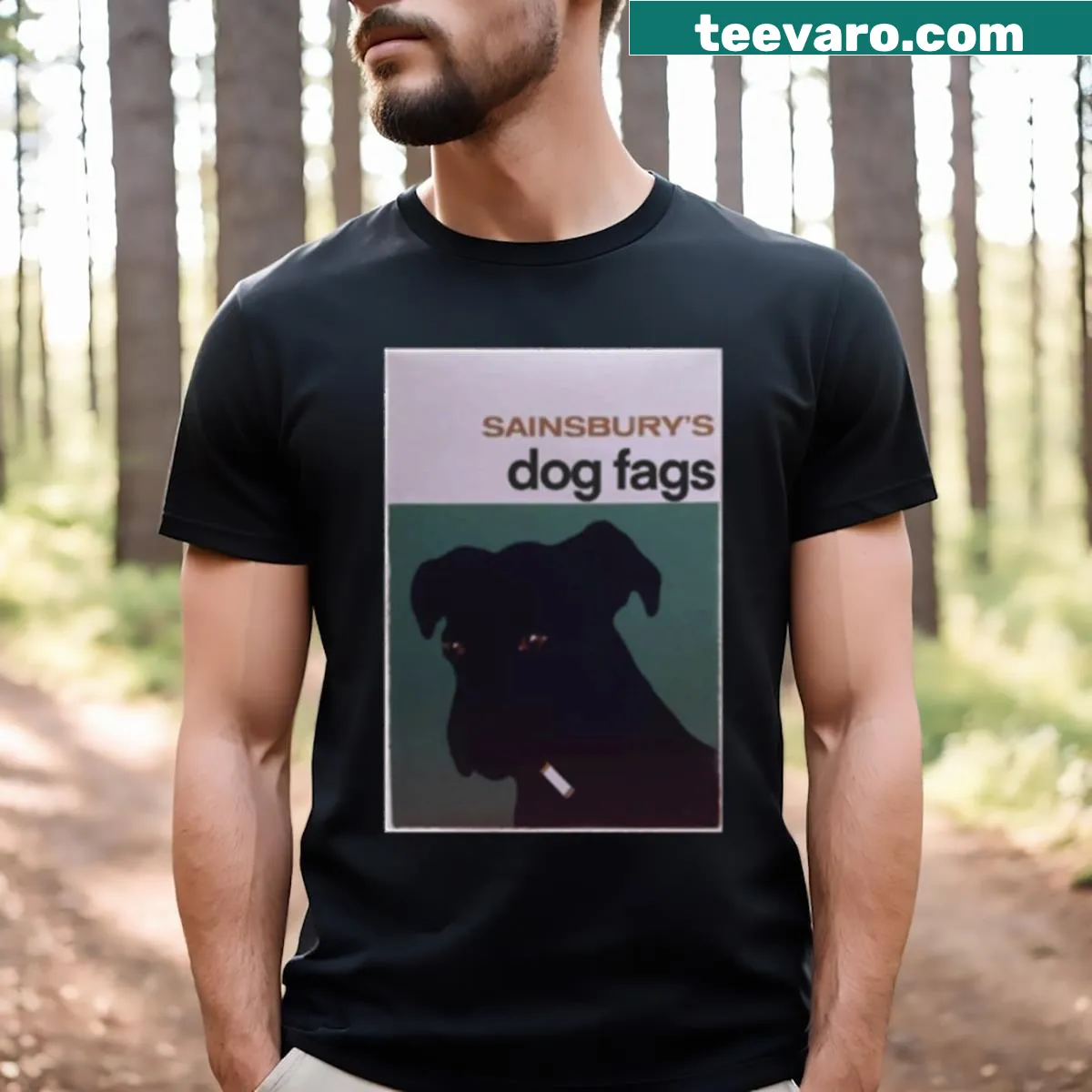 T-shirt celebrating the love of dogs with a meaningful graphic — on a men's t-shirt