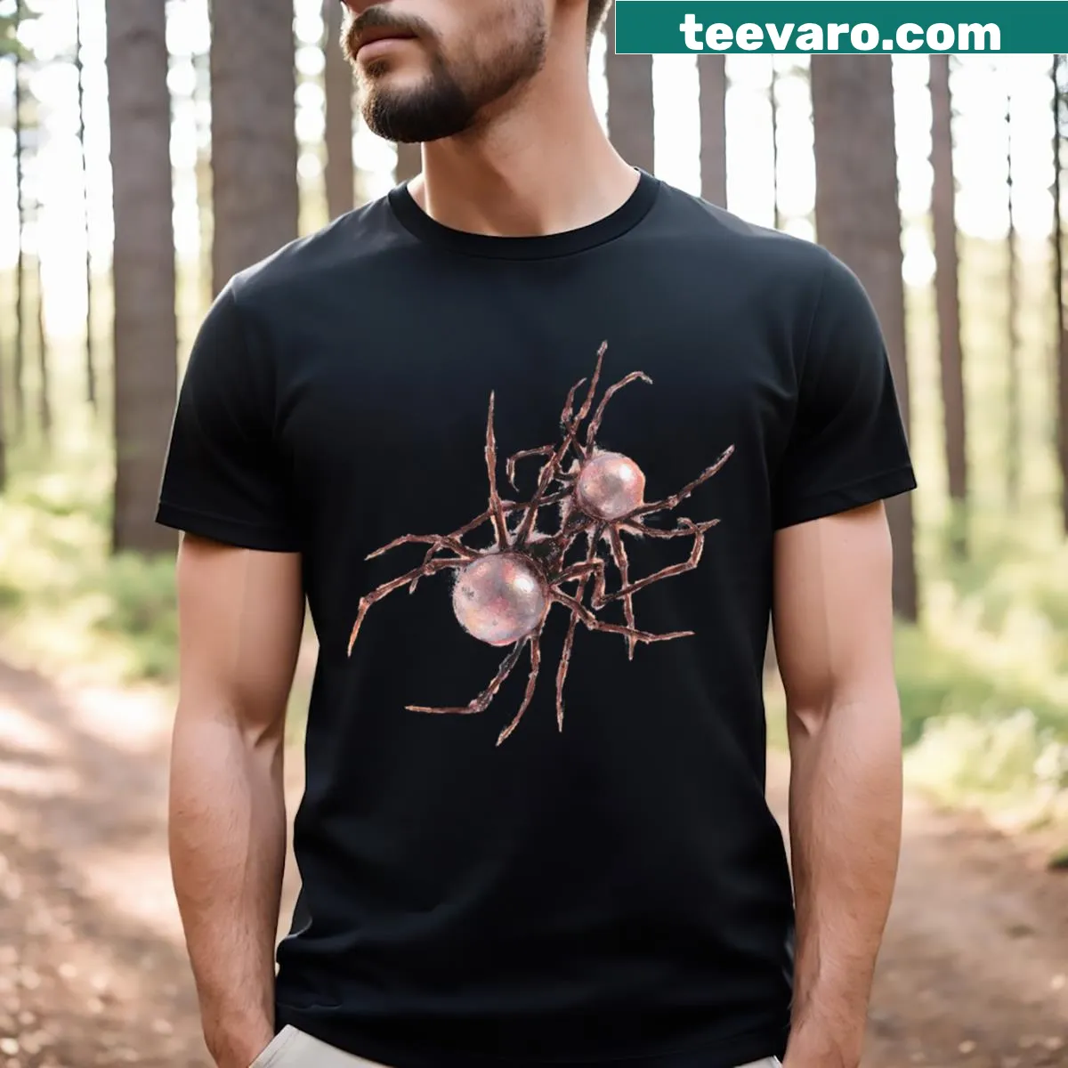 T-shirt featuring playful illustration of a cat in a superhero theme — on a men's t-shirt
