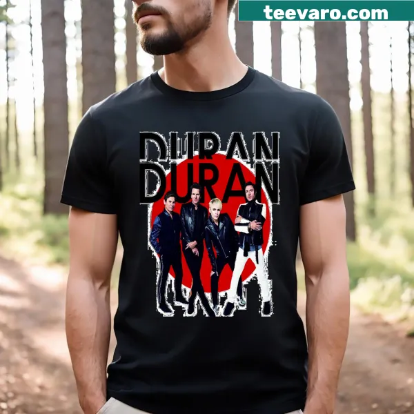 Duran band t-shirt with illustrative design honoring the band