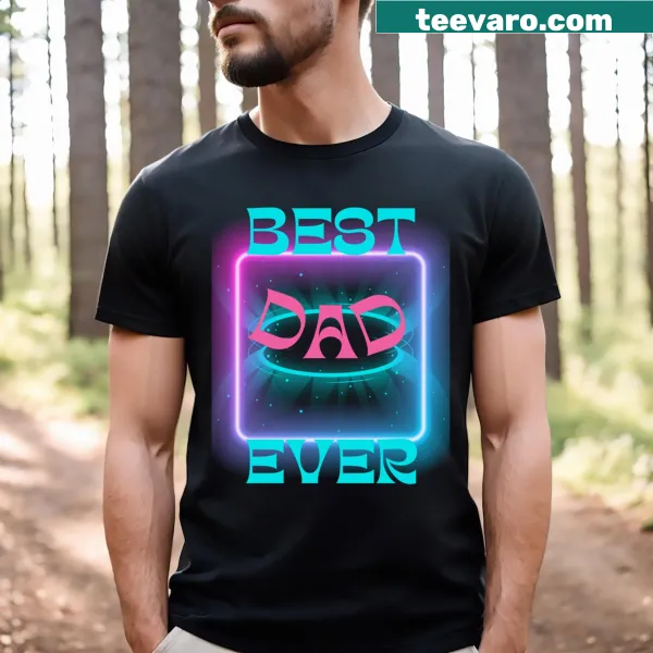Sentimental typography t-shirt honoring a dad's memory
