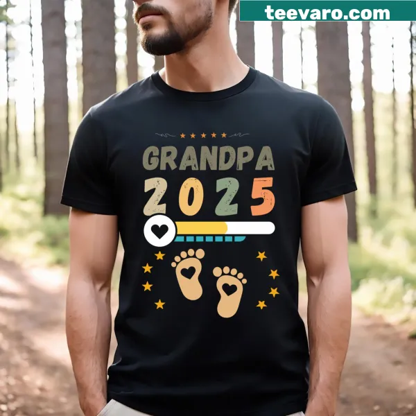 Humorous text design for grandpas on a T-shirt