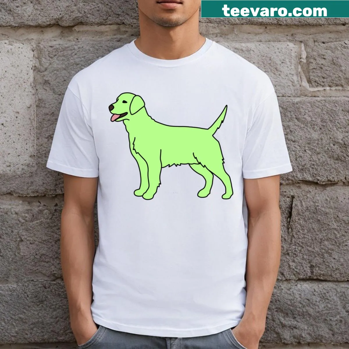 Dog-themed T-shirt for dog lovers — on a men's t-shirt