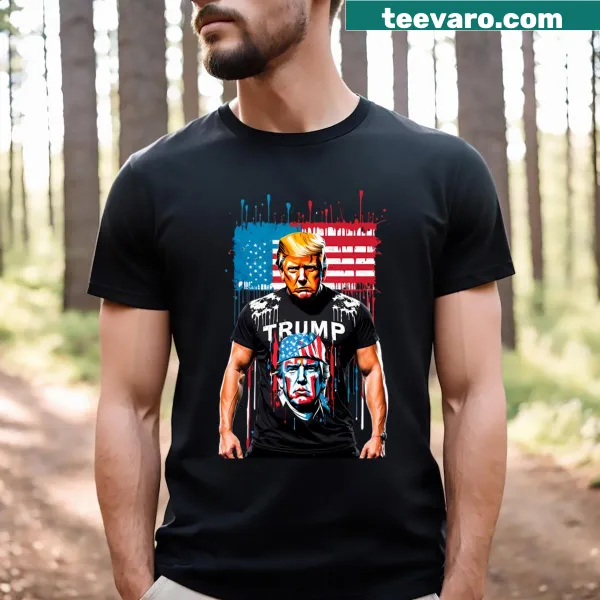 Patriotic t-shirt with 'Make America Great Again VIII' text