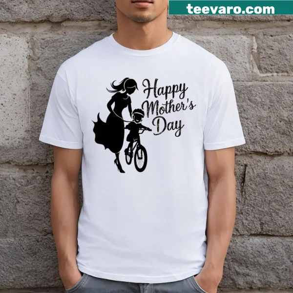 Joyful Mother's Day t-shirt with decorations for celebrating moms