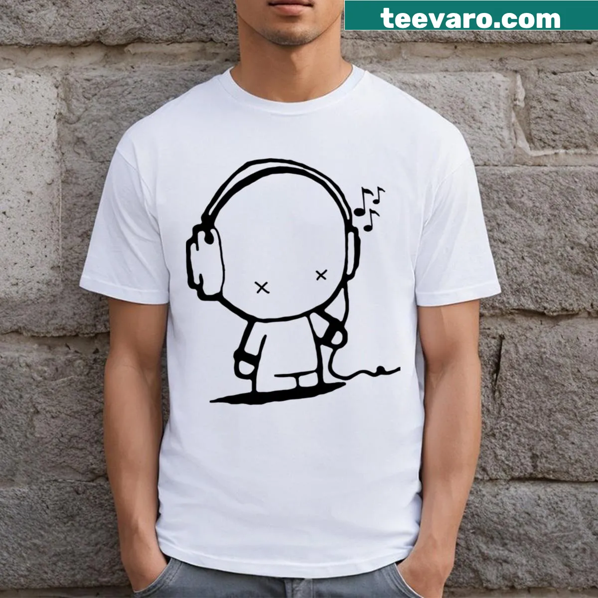 T-shirt celebrating the essence of a music man with creative design — on a men's t-shirt
