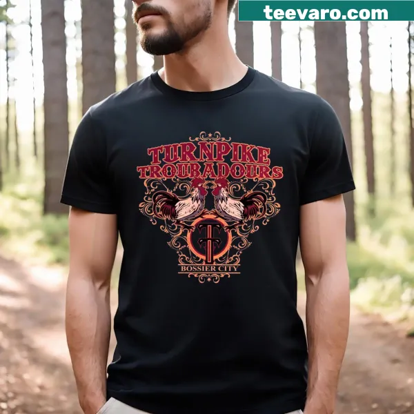 Men's gym T-shirt featuring Turnpike Troubadours illustration