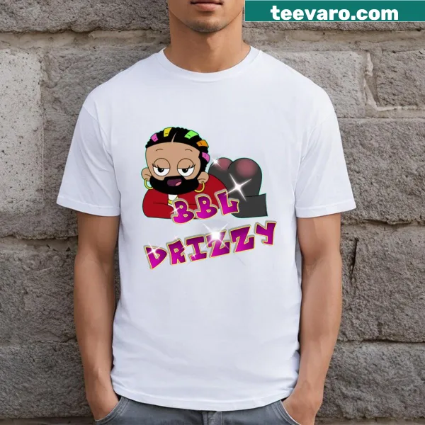 Playful typography of Bbl Drizzy on a casual tee