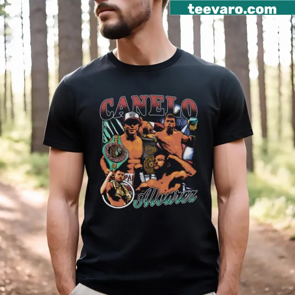 Vintage bootleg Canelo Alvarez T-shirt with retro graphics.