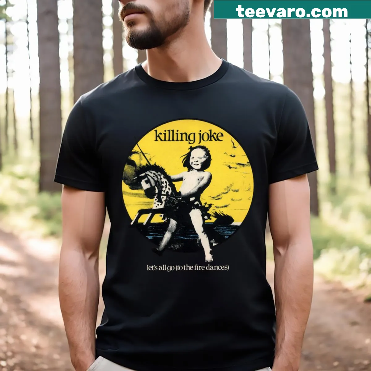 Cheerful typography T-shirt with the message Have A Nice Day — on a men's t-shirt