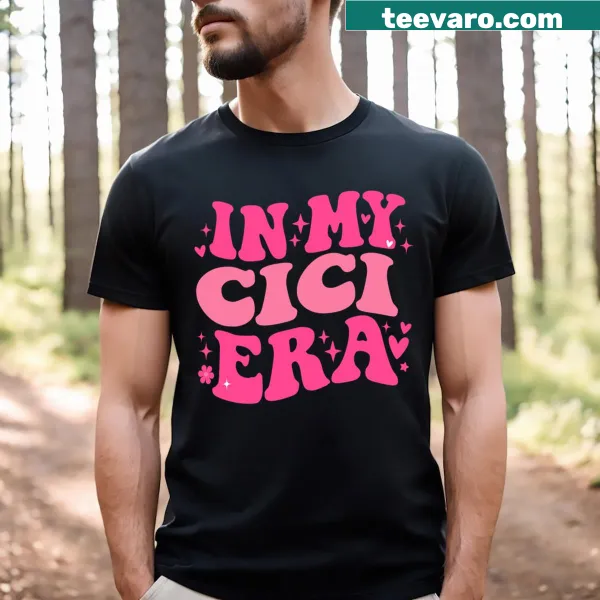 Retro mom T-shirt with humorous 'In My Cici Era' text