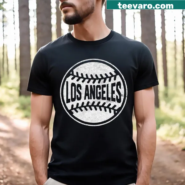Los Angeles Baseball City t-shirt with bold typography