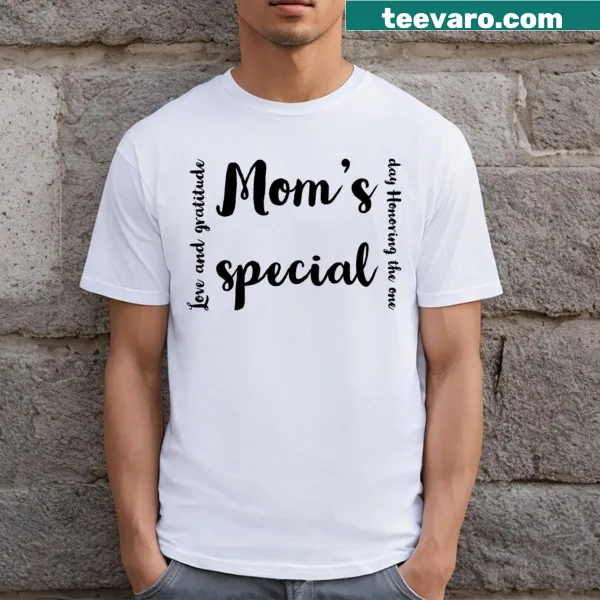 Heartfelt typography design for Mother's Day on a T-shirt