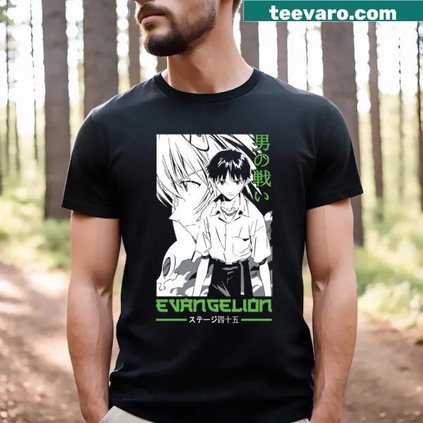 T-shirt featuring Shinji Ikari from Neon Genesis Evangelion