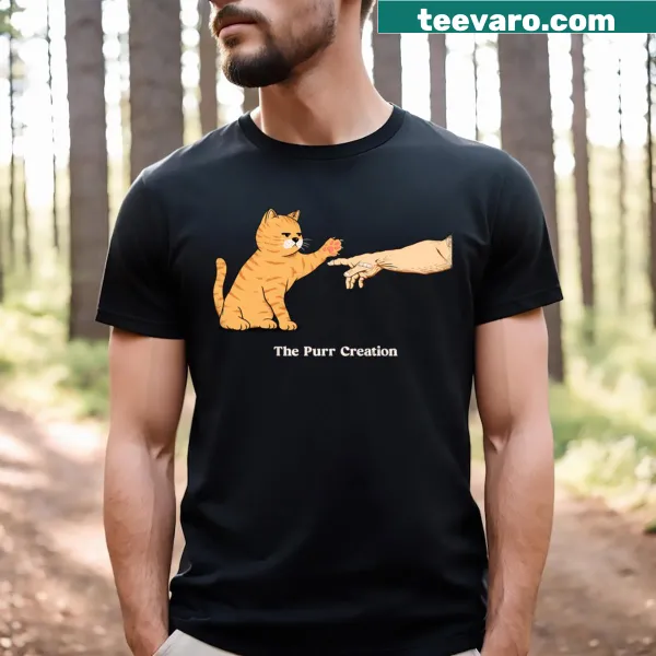 Cute t-shirt with a playful cat graphic celebrating cat lovers