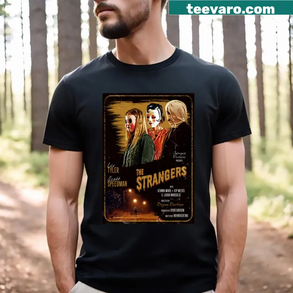 Vintage movie poster T-shirt inspired by The Strangers