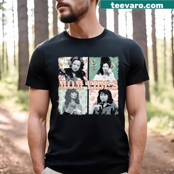 90s themed typographic design for moms on T-shirt