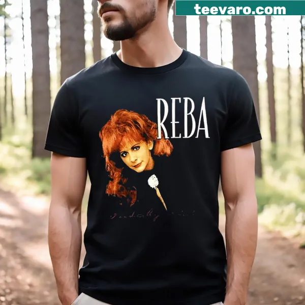 Vintage 90s Reba tribute graphic on a t-shirt