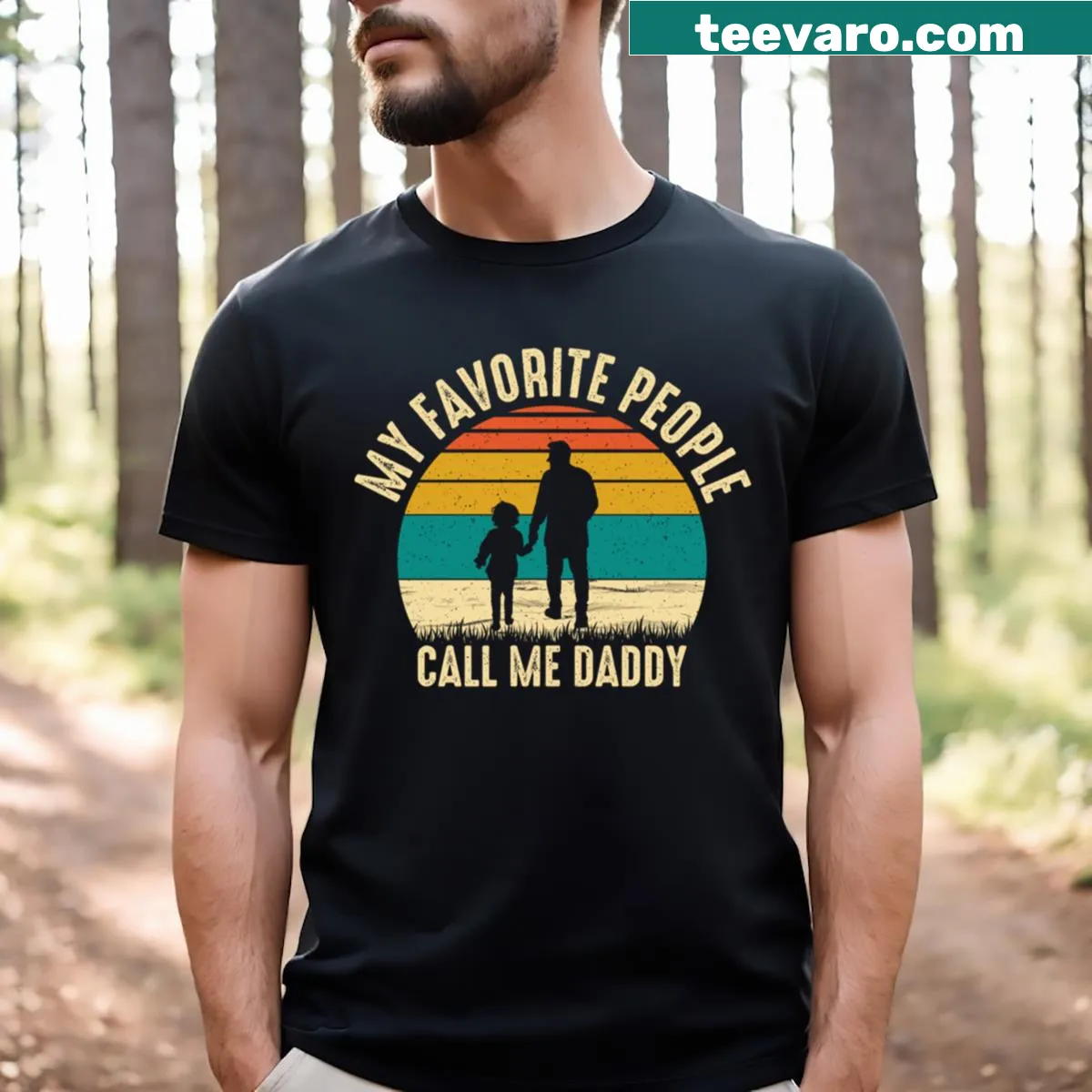 Sentimental T-shirt celebrating the love between dad and children — on a men's t-shirt
