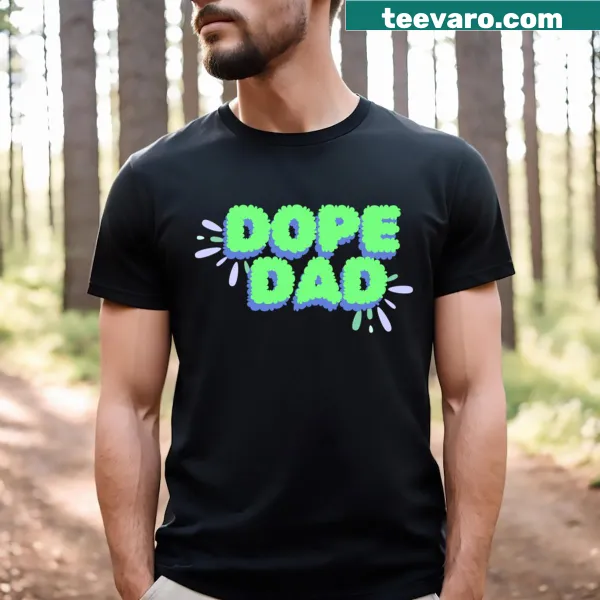 Funny dad t-shirt with weed-themed joke