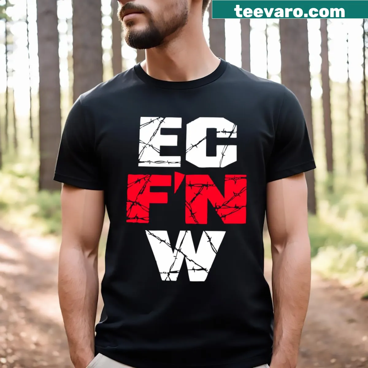 Vintage ECW design on a T-shirt honoring extreme championship wrestling. — on a men's t-shirt
