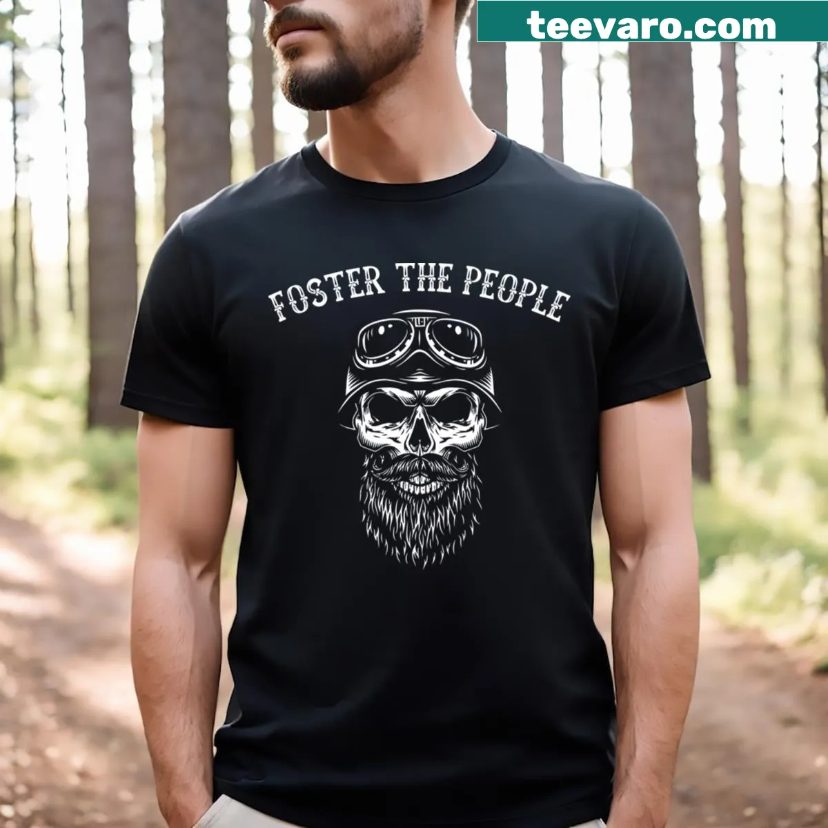 Vintage distressed Foster The People band graphic t-shirt — on a men's t-shirt