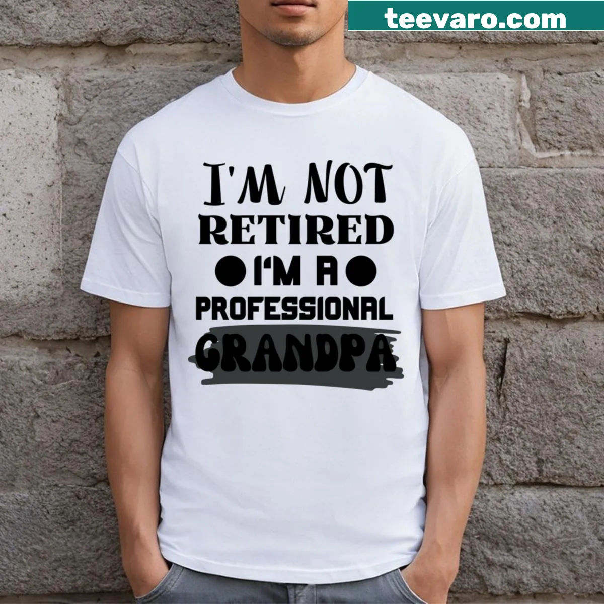 Essential family love t-shirt for grandpas, featuring heartfelt text — on a men's t-shirt