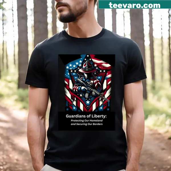 Patriotic T-shirt with a message about liberty and homeland protection