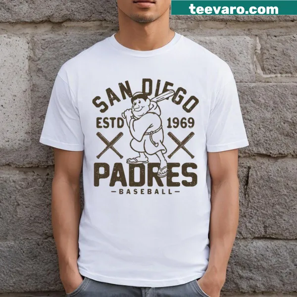 Retro San Diego Padres T-shirt with classic logo design