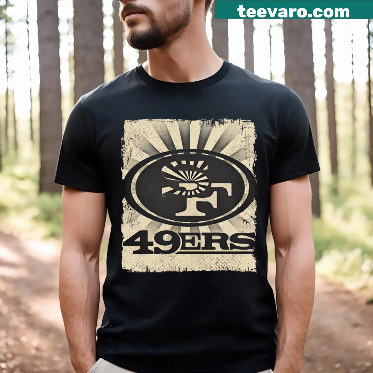 49ers tribute T-shirt with heartfelt message — on a men's t-shirt
