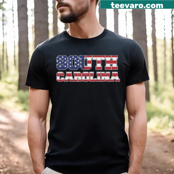 South Carolina state flag design on a T-shirt