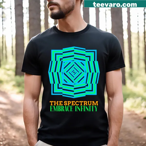 T-shirt with 'Embrace Infinity' inspirational text