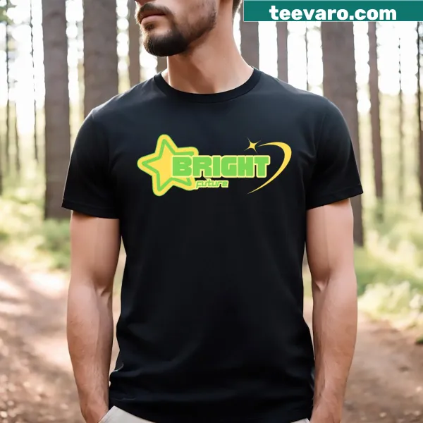 Inspirational 'Bright Future' text T-shirt