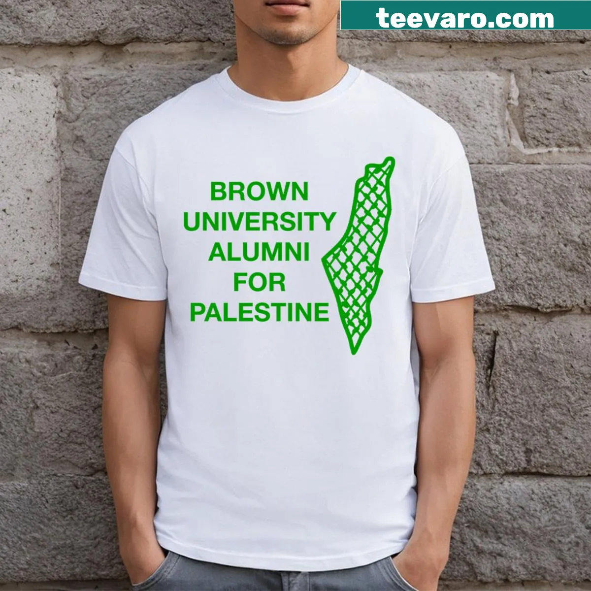 Minimalist design featuring the Bua4p logo — on a men's t-shirt
