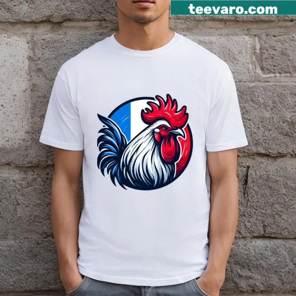 Illustration of a proud rooster representing French culture