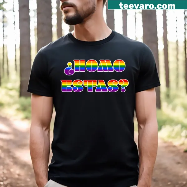 Funny LGBTQ ally T-shirt with bold supportive typography.