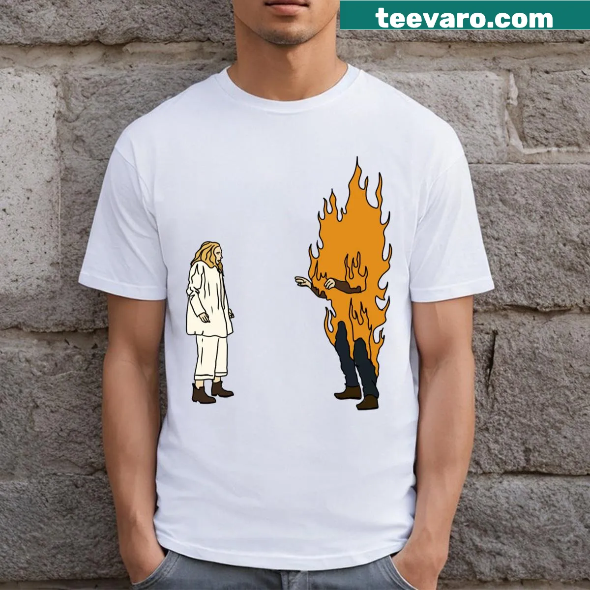 Hereditary 2018 T-shirt featuring eerie imagery inspired by the film. — on a men's t-shirt