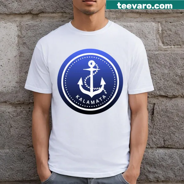 Kalamata T-shirt featuring a simple illustration of olives