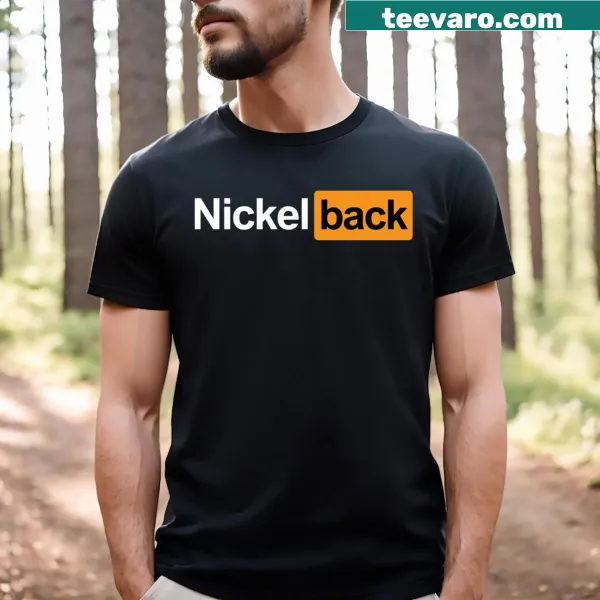 Nickelback T-shirt with a bold orange logo design