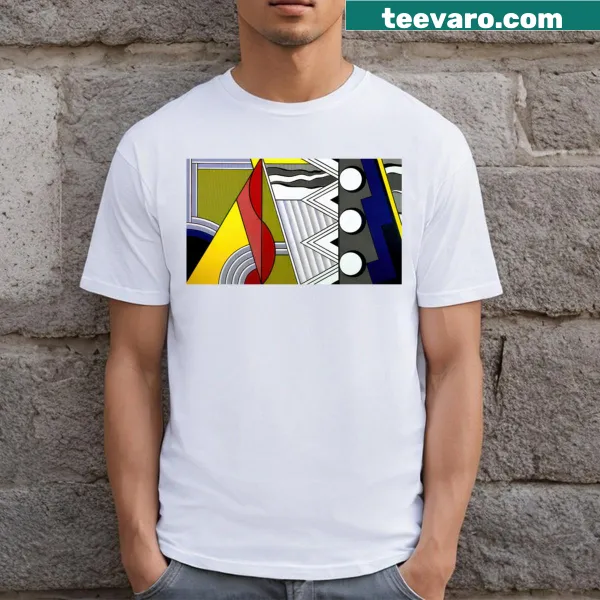 Pop Art inspired t-shirt featuring Roy Lichtenstein style graphics