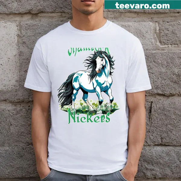 Thanksgiving themed Shamrock Nickers t-shirt featuring playful typography