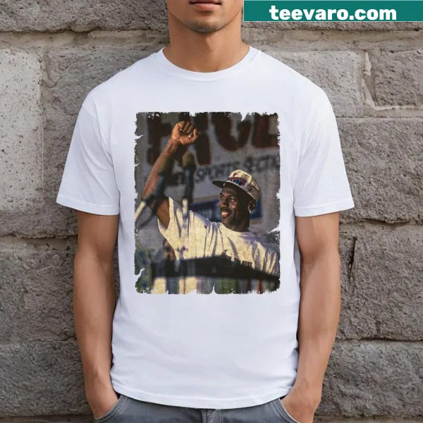 Playful goat graphic on t-shirt