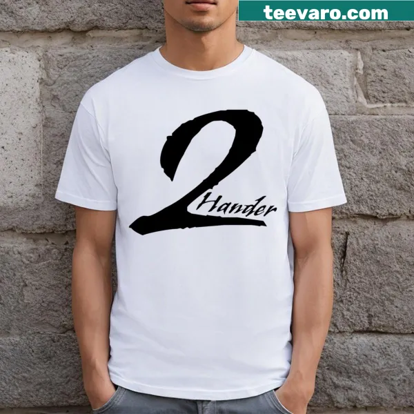 Minimalist t-shirt with Two Hander Logo 20